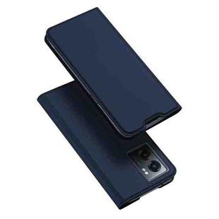 For OPPO Realme Narzo 50 5G DUX DUCIS Skin Pro Series Flip Leather Phone Case(Blue)