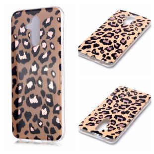 For Huawei Mate 20 lite Plating Marble Pattern Soft TPU Protective Case(Leopard)