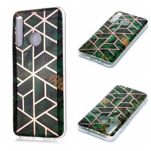 For Huawei Honor 10 Lite Plating Marble Pattern Soft TPU Protective Case(Green)