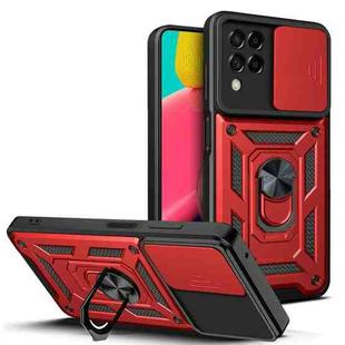 For Samsung Galaxy M53 5G Sliding Camera Cover Design TPU + PC Phone Case(Red)