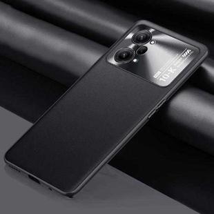 For OPPO K10 Pro Plain Skin Leather Phone Case(Black)