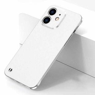 For iPhone 11 Electroplating Frosted Frameless Phone Case (White)