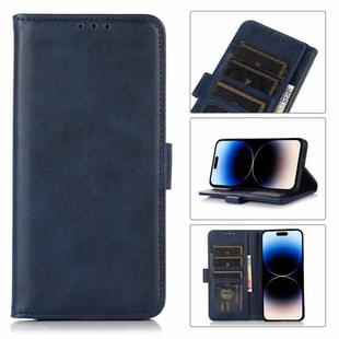 For iPhone 14 Pro Max Cow Texture Leather Phone Case (Blue)