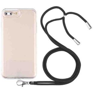 Lanyard Transparent TPU Phone Case For iPhone 7 Plus / 8 Plus(Black)