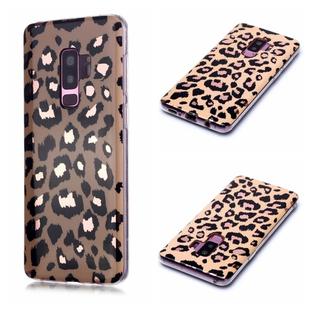 For Galaxy S9+ Plating Marble Pattern Soft TPU Protective Case(Leopard)