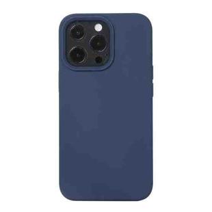 For iPhone 14 Pro Liquid Silicone Phone Case (Midnight Blue)