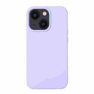 For iPhone 14 Plus Liquid Silicone Phone Case  (Purple)