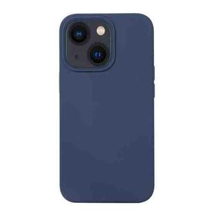 For iPhone 14 Plus Liquid Silicone Phone Case  (Midnight Blue)