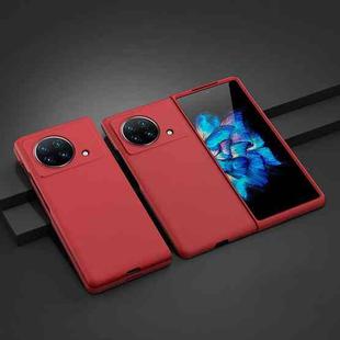 For vivo X Fold Skin Feel Oil Spray PC Phone Case(Red)