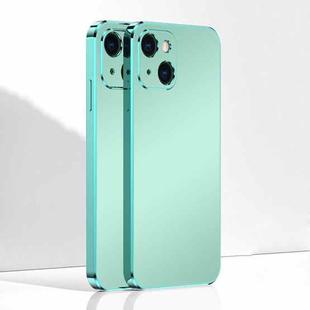 Ultra Thin Electroplated Frosted TPU Phone Case For iPhone 13(Light Green)