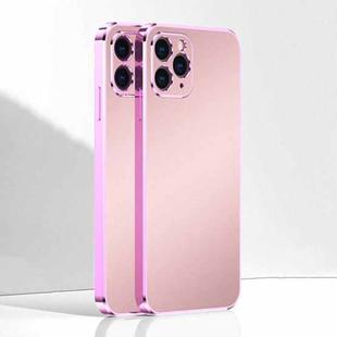 Ultra Thin Electroplated Frosted TPU Phone Case For iPhone 11 Pro(Pink)