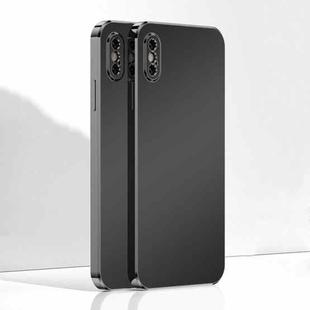 Ultra Thin Electroplated Frosted TPU Phone Case For iPhone X(Black)