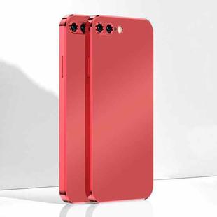 Ultra Thin Electroplated Frosted TPU Phone Case For iPhone 8 Plus / 7 Plus(Red)
