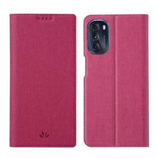 For Motorola Moto G 5G 2022 ViLi DMX Series Shockproof Magnetic Flip Leather Phone Case(Rose Red)