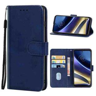 For Motorola Moto G52j 5G Leather Phone Case(Blue)