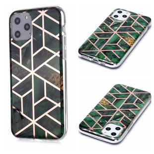 For iPhone 11 Pro For  iPhone 11 Pro Plating Marble Pattern Soft TPU Protective Case(Green)