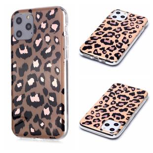 For iPhone 11 Pro For  iPhone 11 Pro Plating Marble Pattern Soft TPU Protective Case(Leopard)