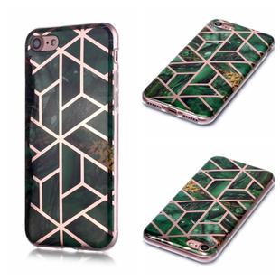 For iPhone 6 Plus / 6s Plus Plating Marble Pattern Soft TPU Protective Case(Green)