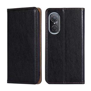 For Huawei nova 9 SE 4G Gloss Oil Solid Color Magnetic Flip Leather Phone Case(Black)
