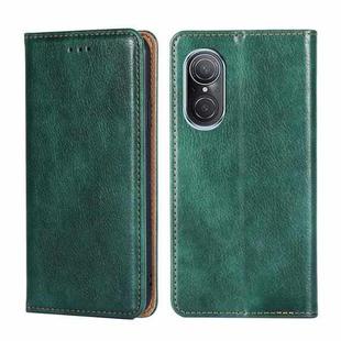 For Huawei nova 9 SE 4G Gloss Oil Solid Color Magnetic Flip Leather Phone Case(Green)