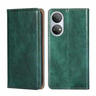 For Honor Play 30 Plus Gloss Oil Solid Color Magnetic Flip Leather Phone Case(Green)