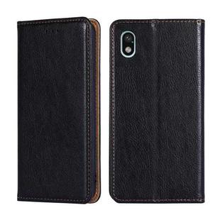 For Sony Xperia Ace III Gloss Oil Solid Color Magnetic Flip Leather Phone Case(Black)