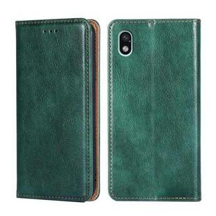 For Sony Xperia Ace III Gloss Oil Solid Color Magnetic Flip Leather Phone Case(Green)