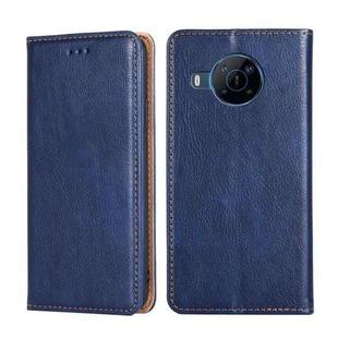For Nokia X100 Gloss Oil Solid Color Magnetic Flip Leather Phone Case(Blue)
