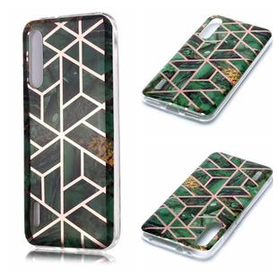 For Xiaomi Mi CC9e / Mi A3 Plating Marble Pattern Soft TPU Protective Case(Green)