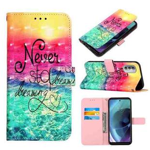 For Motorola Moto G51 5G 3D Painting Horizontal Flip Leather Case(Chasing Dreams)