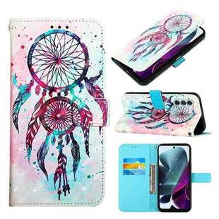 For Motorola Moto G200 5G/Edge S30 3D Painting Horizontal Flip Leather Case(Color Drop Wind Chimes)