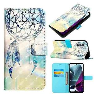 For Motorola Moto G200 5G/Edge S30 3D Painting Horizontal Flip Leather Case(Dream Wind Chimes)