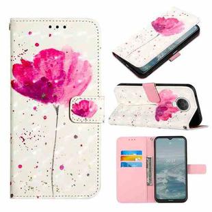 For Nokia G20/G10 3D Painting Horizontal Flip Leather Case(A Flower)