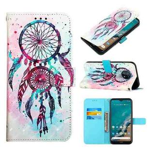For Nokia G50 3D Painting Horizontal Flip Leather Case(Color Drop Wind Chimes)