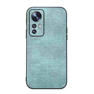 For Xiaomi 12 / 12X Brugg Texture PU Shockproof Phone Case(Light Green)