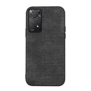 For Xiaomi Redmi Note 11 Pro Brugg Texture PU Shockproof Phone Case(Black)