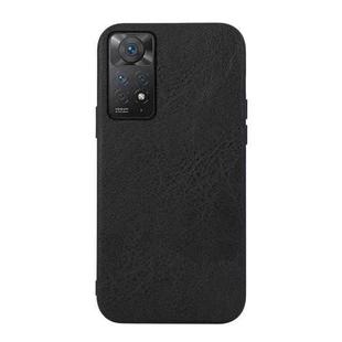 For Xiaomi Redmi Note 11 Pro Falette Texture PU Shockproof Phone Case(Black)