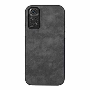 For Xiaomi Redmi Note 11 / Note 11S 4G Morocco Texture PU Shockproof Phone Case(Black)