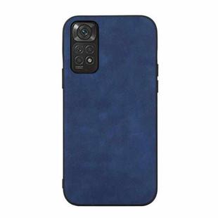 For Xiaomi Redmi Note 11 / Note 11S 4G Morocco Texture PU Shockproof Phone Case(Blue)