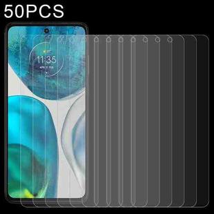 50 PCS 0.26mm 9H 2.5D Tempered Glass Film For Motorola Moto G52j 5G