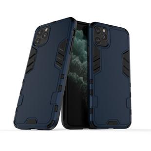 For iPhone 11 Pro Simple Style Shockproof PC + TPU Case(Blue)