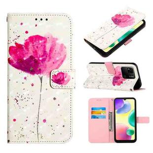For Xiaomi Redmi 10A 3D Painting Horizontal Flip Leather Case(A Flower)