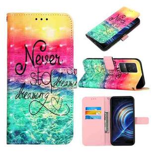 For Xiaomi Redmi K50 Pro/Redmi K50 3D Painting Horizontal Flip Leather Case(Chasing Dreams)