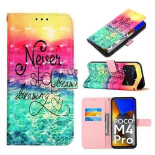 For Xiaomi Poco M4 Pro 4G 3D Painting Horizontal Flip Leather Case(Chasing Dreams)