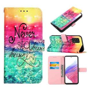 For Samsung Galaxy A53 5G 3D Painting Horizontal Flip Leather Case(Chasing Dreams)