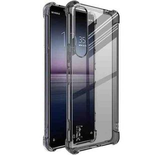 For Sony Xperia 1 IV imak All-inclusive Shockproof Airbag TPU Case with Screen Protector(Transparent Black)