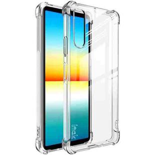 For Sony Xperia 10 IV imak All-inclusive Shockproof Airbag TPU Case with Screen Protector(Transparent)