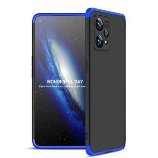 For OPPO Realme 9 Pro+ GKK Three Stage Splicing Full Coverage PC Case(Black Blue)