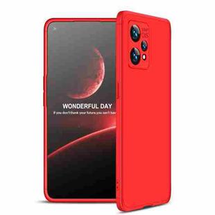 For OPPO Realme 9 Pro+ GKK Three Stage Splicing Full Coverage PC Case(Red)