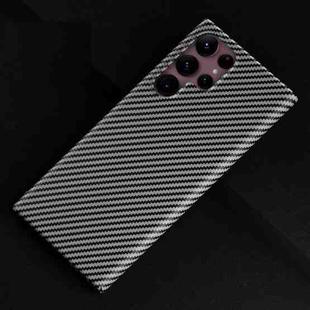 For Samsung Galaxy S22 Ultra 5G Carbon Fiber Shockproof Phone Case(Black)